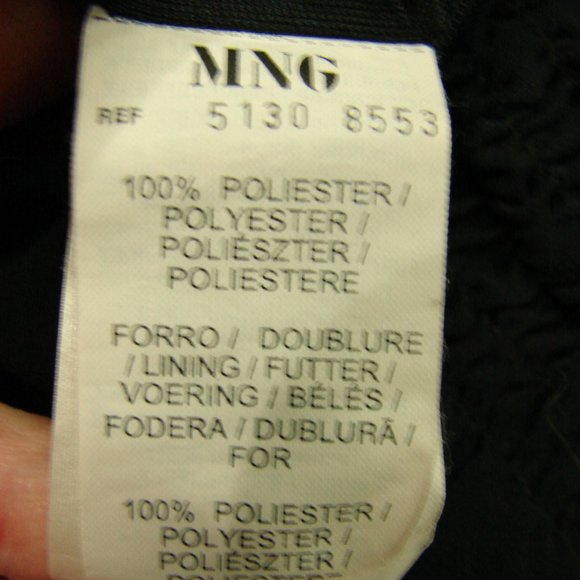 Black Ruched Ruffle Edged Skirt Sz 8 - Picture 13 of 15